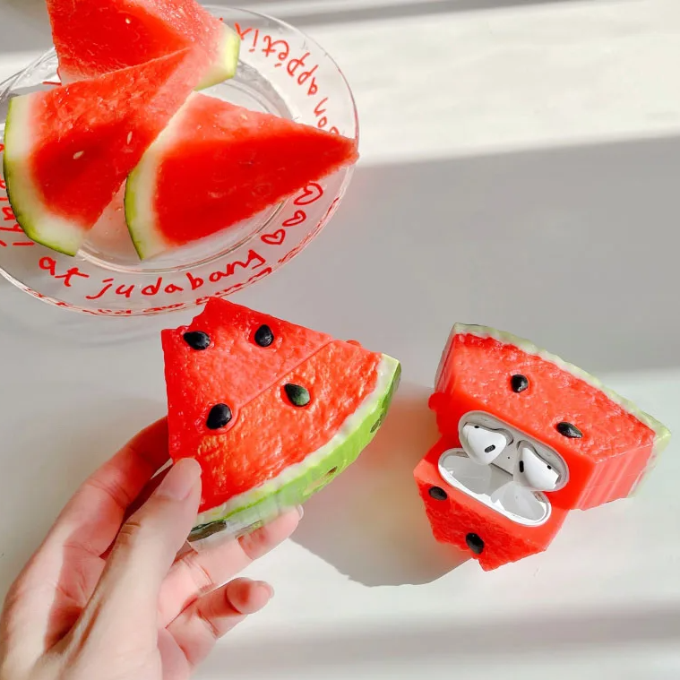 3D Wassermelone Silikon Hülle/Case für AirPods 1, 2, 3, 4 | ZITOCASES®