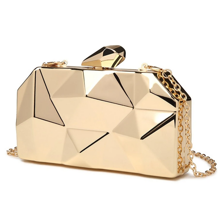 3D Geometrie-Muster Chrom/Plastik Clutch/Tasche | ZITOCASES®