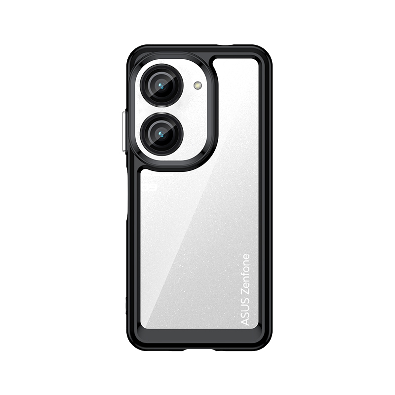 Transparente Silikon/Plastik Hülle/Case mit buntem Rahmen für Asus ZenFone 11 Ultra, 10, 9, 8, 7 Pro, 6 | ZITOCASES®