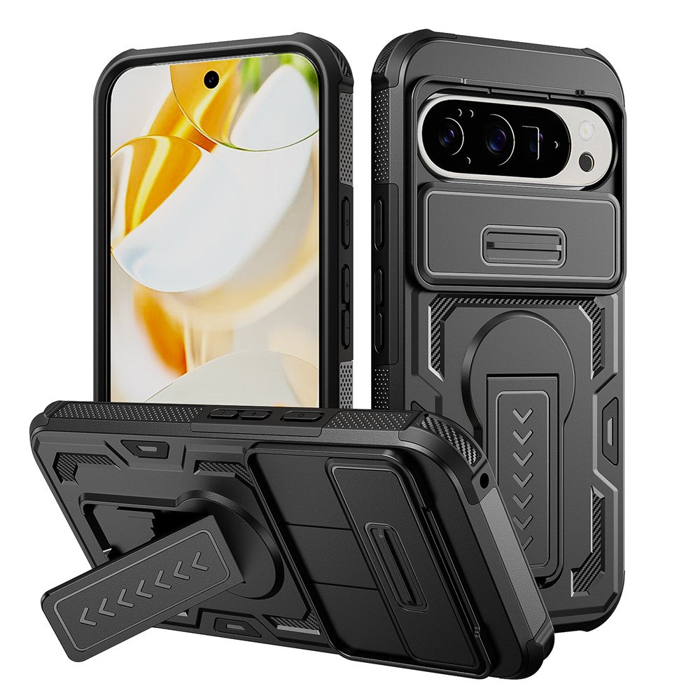 Robuste Outdoor Hülle/Case mit verschiebbarer Kameraabdeckung und integriertem Ständer für Google Pixel 11, 11 Pro, 11 Pro XL | ZITOCASES®