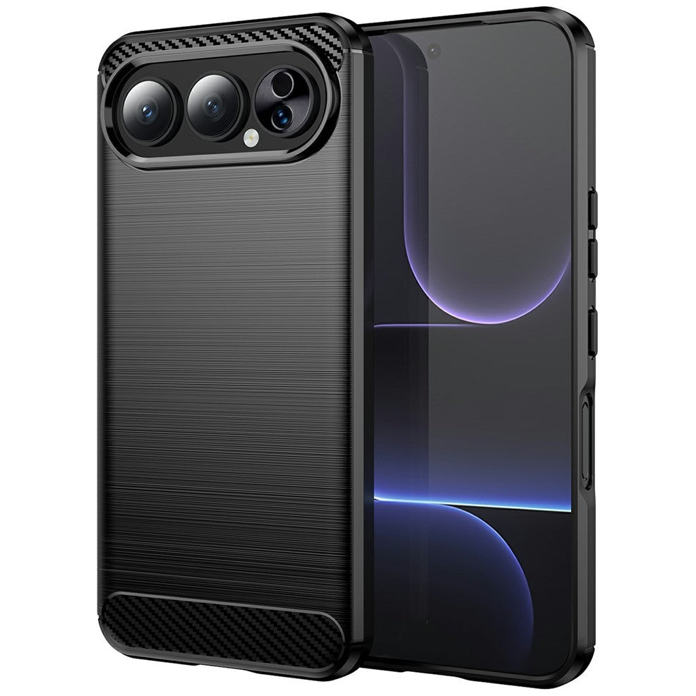 Metallstruktur/Carbon Optik Silikon Hülle/Case für Honor 500, 500 Pro | ZITOCASES®