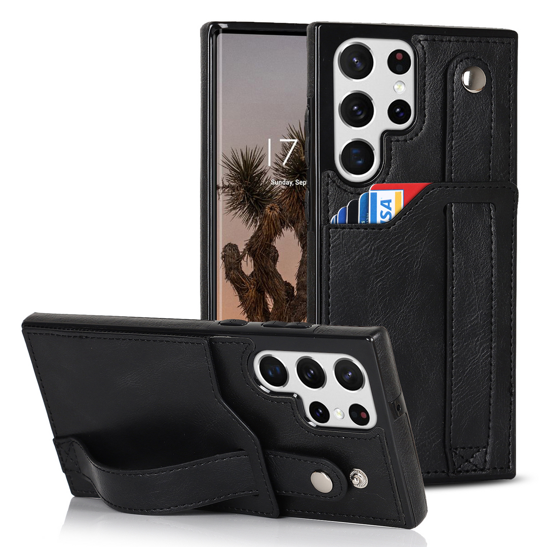 Kunstleder Kartenfach Hülle/Case mit Halteband für Samsung Galaxy S24, S24 Plus, S24 Ultra, S24 FE, S23 FE, S23, S23 Plus, S23 Ultra, S22, S22 Plus, S22 Ultra, S21 FE, S21, S21 Plus, S21 Ultra, S20, S20 Plus, S20 Ultra, S20 FE, S10, Note 20 | ZITOCASES®