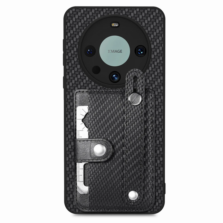 Kunstleder/Carbon Optik Kartenfach Hülle/Case für Huawei Nova-Serie | ZITOCASES®