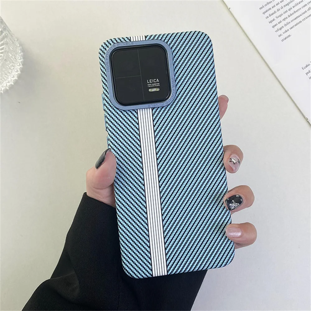 Gestreifte Carbon/Plastik Hülle/Case für Xiaomi Redmi Note 14-Serie | ZITOCASES®