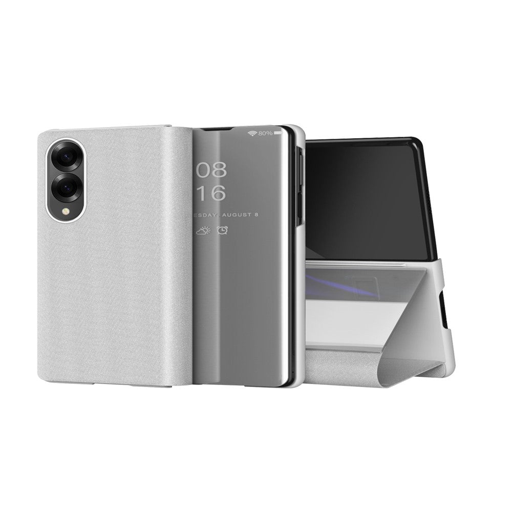 Transparente/Spiegel Kunstleder Klapphülle/Flipcase für Samsung Galaxy Z Fold 8 | ZITOCASES®