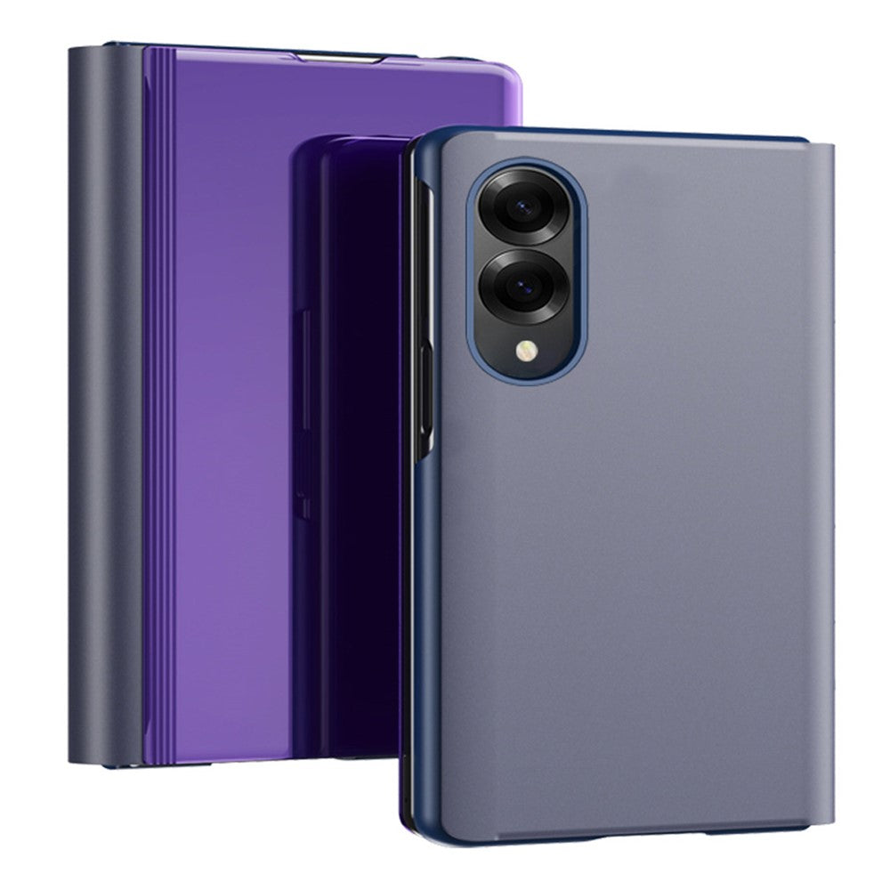 Transparente/Spiegel Kunstleder Klapphülle/Flipcase für Samsung Galaxy Z Fold 8 | ZITOCASES®