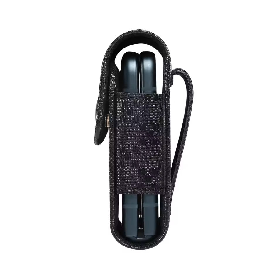 Karierte Kunstleder Gürteltasche/Hülle (für Foldable/Faltbare/Klappbare Smartphones) | ZITOCASES®