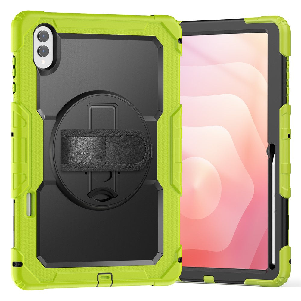 Dreiteilige Outdoor/Airbag Hülle/Case inkl. Gurt und Halteband für Samsung Galaxy Tab S11 Ultra, S11, S10 Ultra, S10 Plus, S10 FE Plus, S10 FE, S10 Lite