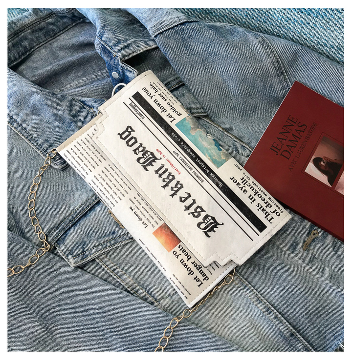 Zeitung/Newspaper Design Kunstleder Clutch/Tasche | ZITOCASES®