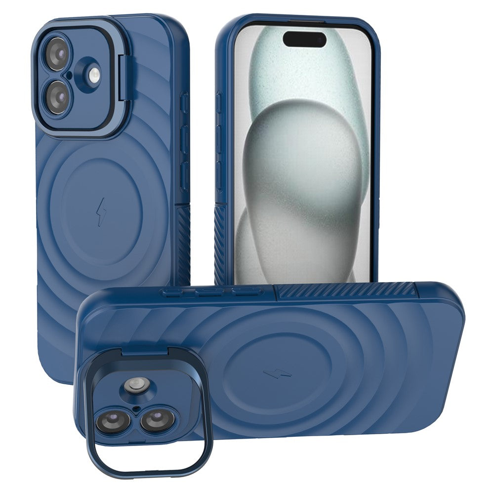 Wellen Optik Silikon MagSafe/Magnet Hülle/Case mit integriertem Ständer für iPhone 17 | ZITOCASES®