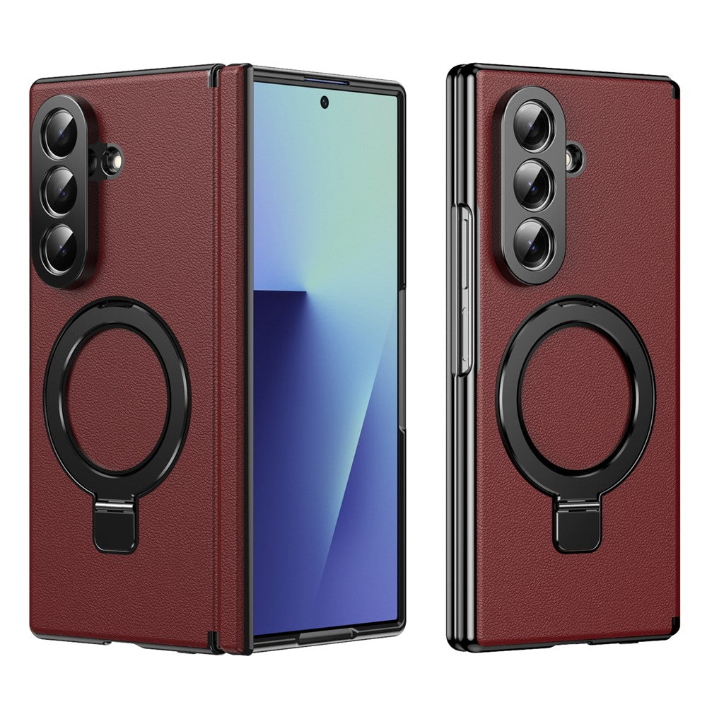 Kunstleder Vollschutz MagSafe/Magnet Hülle/Case mit integriertem Ständer für Samsung Galaxy Z Fold 8 Ultra | ZITOCASES®