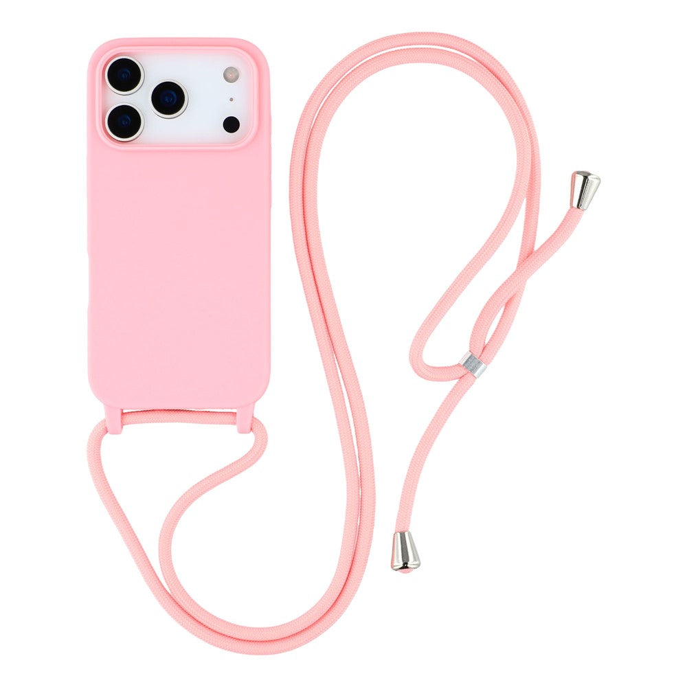 Bunte Silikon Hülle/Case zum Umhängen (Inkl. Kordel) für iPhone 18 Pro, 18 Pro Max