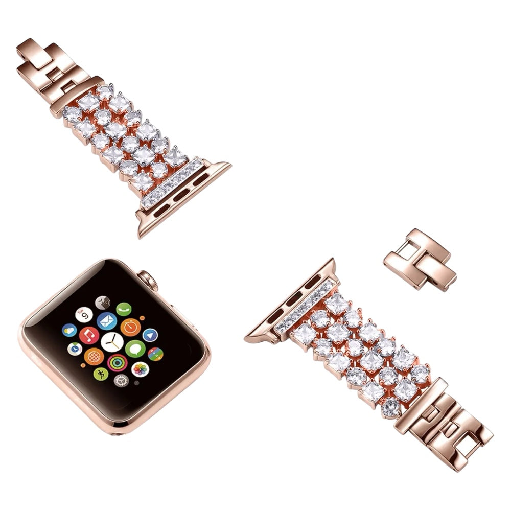 Diamant/Edelstahl Armband für Apple Watch Series 10, 9, 8, 7, 6, 5, 4, 3, 2, 1, SE, Ultra | ZITOCASES®