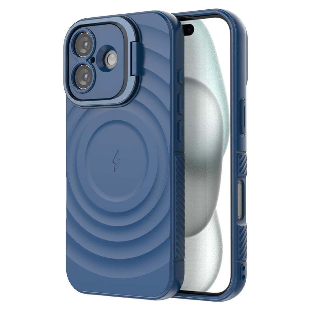 Wellen Optik Silikon MagSafe/Magnet Hülle/Case mit integriertem Ständer für iPhone 17 | ZITOCASES®