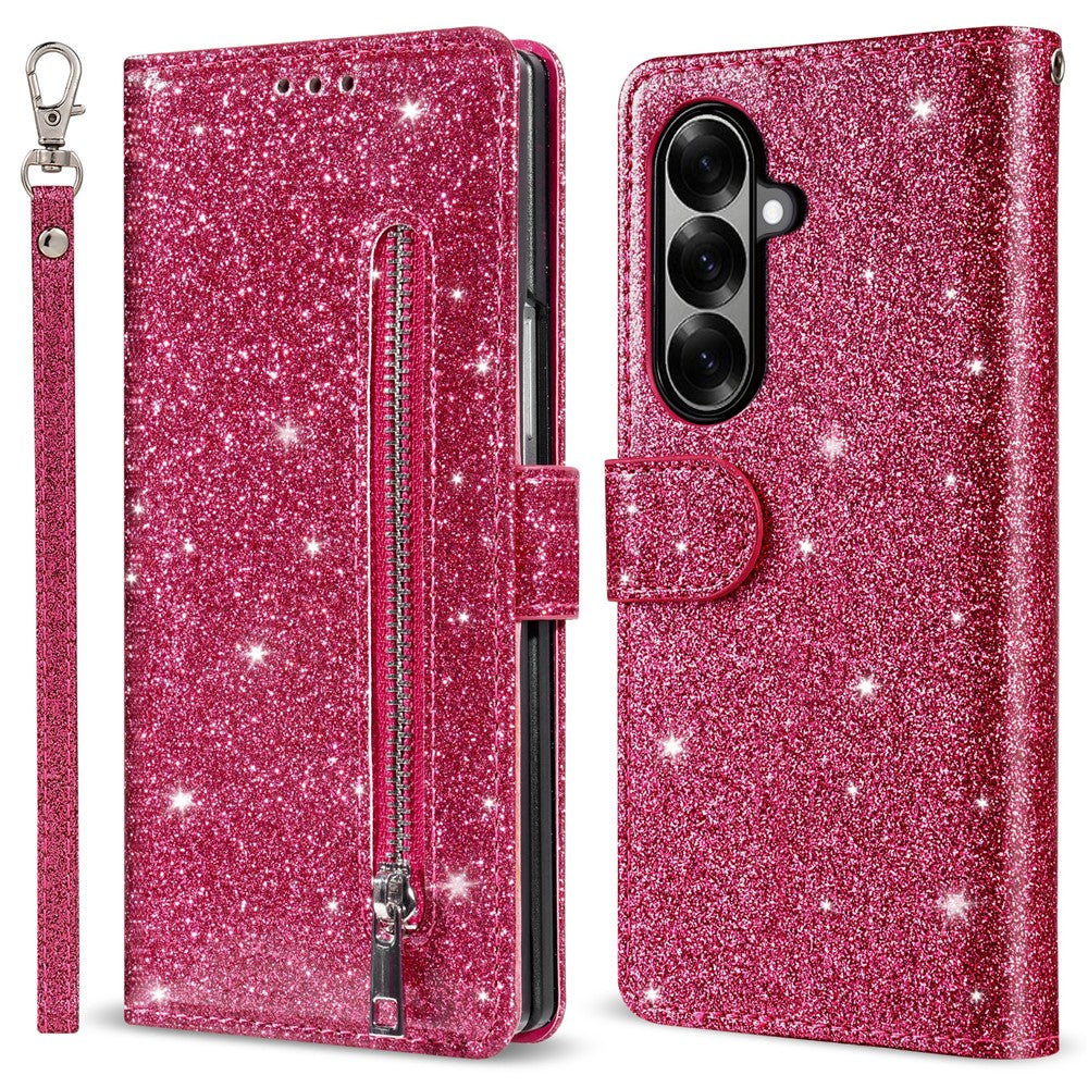 Glitzer Kunstleder Klapphülle/Flipcase für Samsung Galaxy Z Fold 8 Ultra | ZITOCASES®