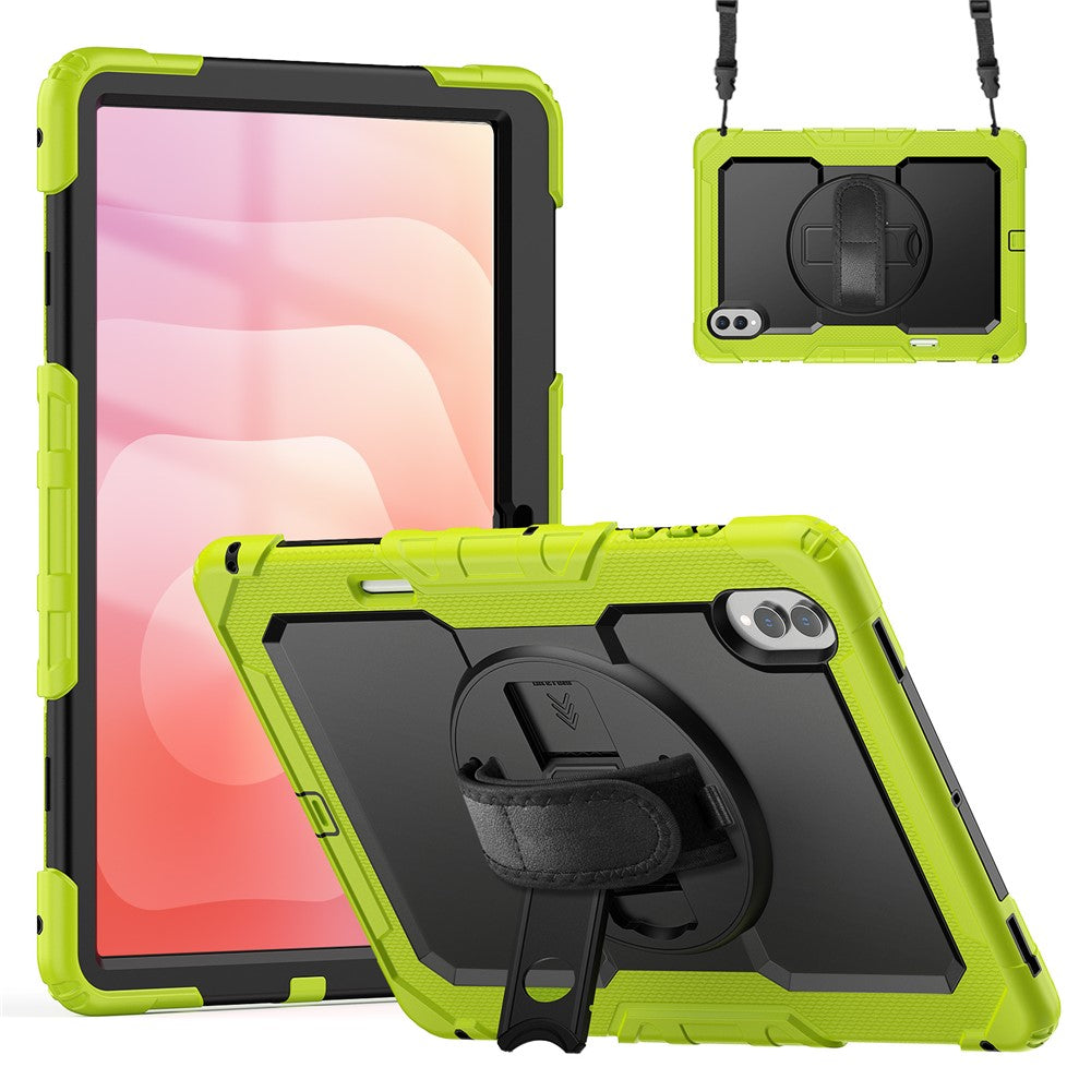 Dreiteilige Outdoor/Airbag Hülle/Case inkl. Gurt und Halteband für Samsung Galaxy Tab S11 Ultra, S11, S10 Ultra, S10 Plus, S10 FE Plus, S10 FE, S10 Lite