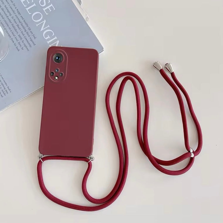 Bunte Silikon Hülle/Case zum Umhängen (Inkl. Kordel) verschiedene Farben für Huawei Mate , Nova-Serie | ZITOCASES®