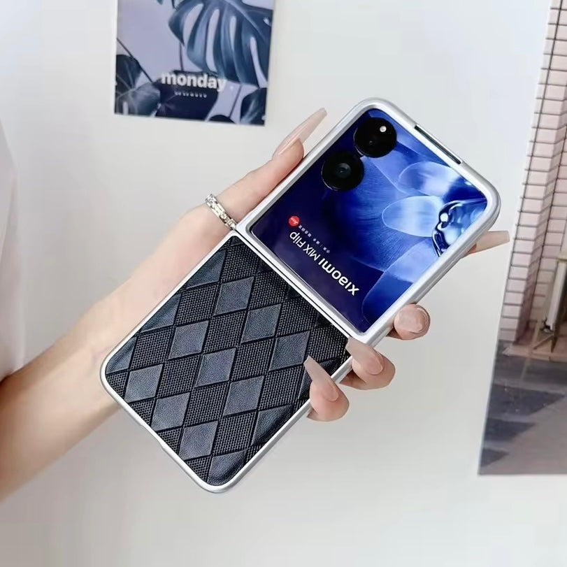 Karierte Kunstleder Hülle/Case für Xiaomi MIX Flip | ZITOCASES®