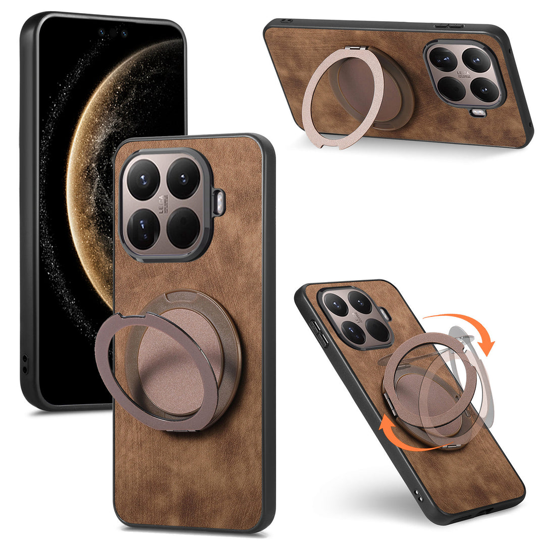 Wildleder Optik MagSafe/Magnet Hülle/Case mit integriertem Ständer für Xiaomi 17T, 17T Pro