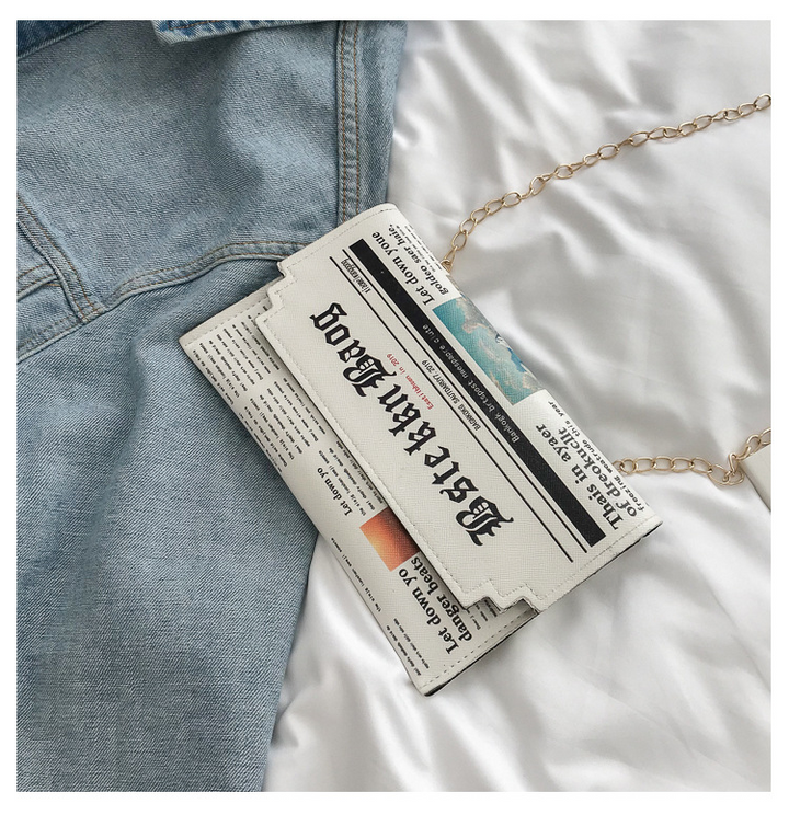 Zeitung/Newspaper Design Kunstleder Clutch/Tasche | ZITOCASES®