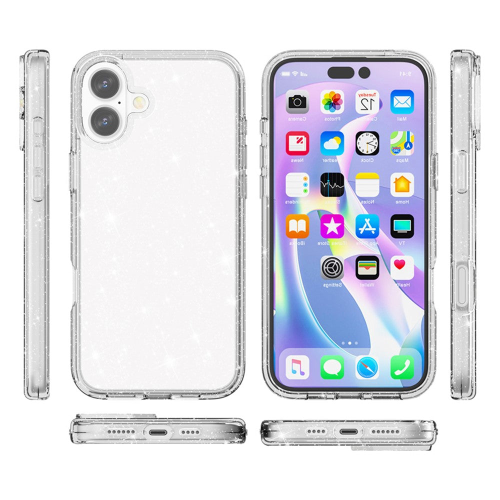 Bunte/Transparente Glitzer Silikon Hülle/Case für iPhone 17 | ZITOCASES®