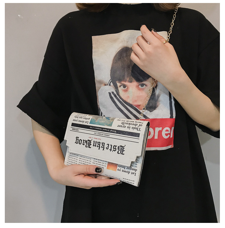 Zeitung/Newspaper Design Kunstleder Clutch/Tasche | ZITOCASES®