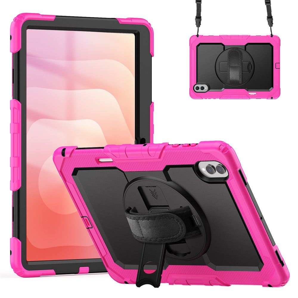 Dreiteilige Outdoor/Airbag Hülle/Case inkl. Gurt und Halteband für Samsung Galaxy Tab S11 Ultra, S11, S10 Ultra, S10 Plus, S10 FE Plus, S10 FE, S10 Lite