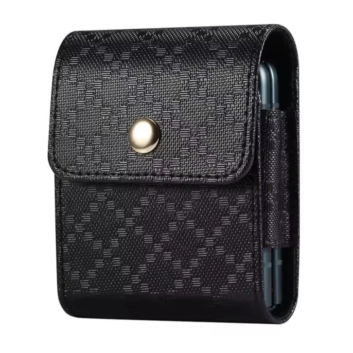 Karierte Kunstleder Gürteltasche/Hülle (für Foldable/Faltbare/Klappbare Smartphones) | ZITOCASES®