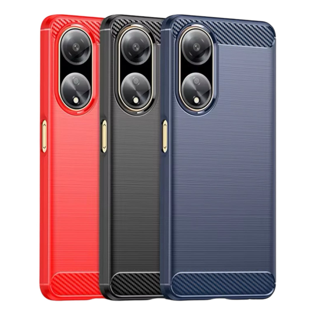 Edle Carbon Akzente Soft Hülle/Case verschiedene Farben für Oppo Reno 13,12, 11, 10, A, F-Serie | ZITOCASES®