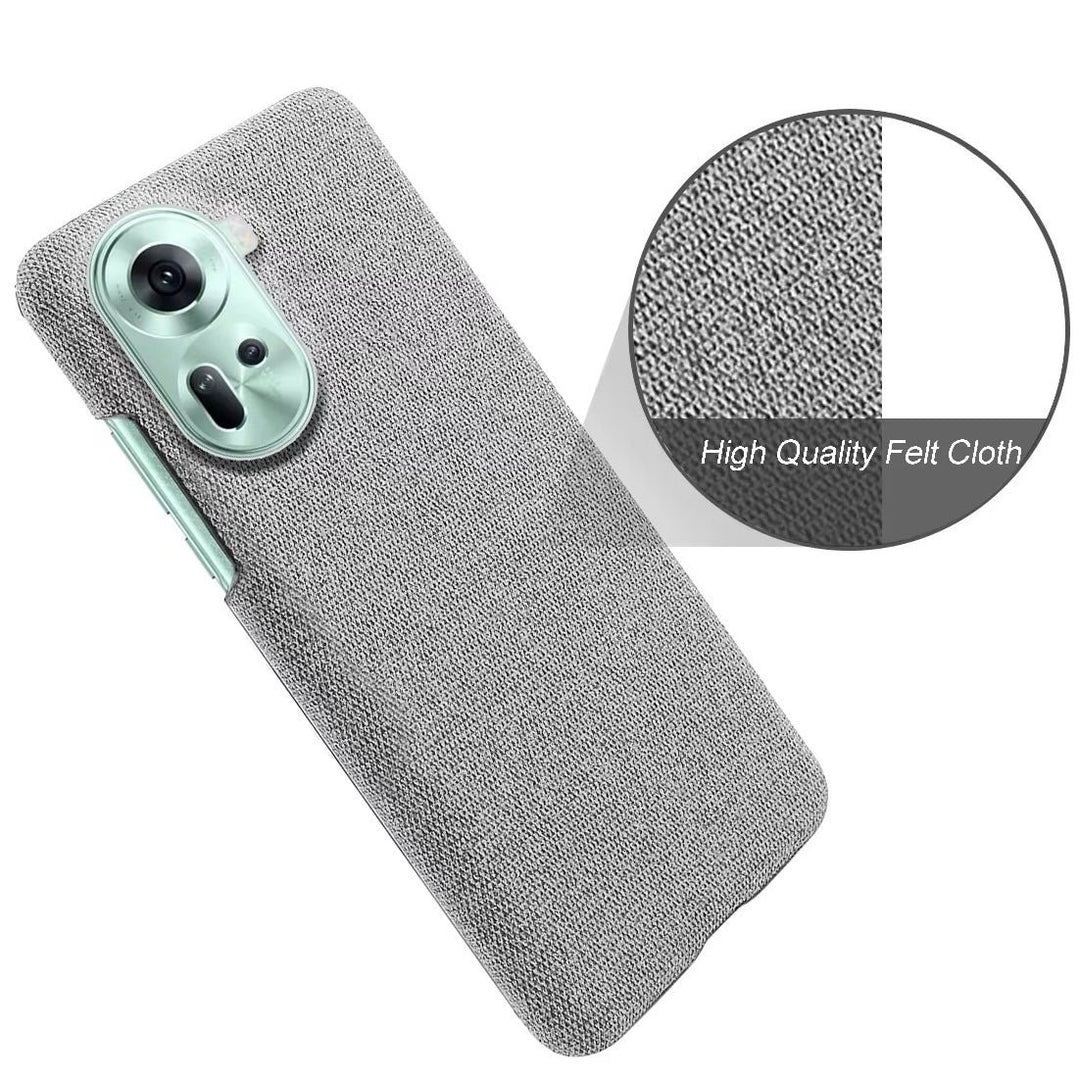 Stoff überzogene Soft Hülle/Case für Oppo Reno 12, 12 Pro, 11, 11 Pro, 10, 10 Pro, 9, 9 Pro, 9 Pro Plus, 8, 8T, 8 Pro, 7, 7 Pro, 7 SE, 6, 2, 2Z, 5G, Ace, Z, Find X7, X7 Ultra, X6, X6 Pro, X5, X5 Pro, X5 Lite, X3 Pro, X3 Neo, X3 Lite, A16, A16S, A54 | ZITOCASES®