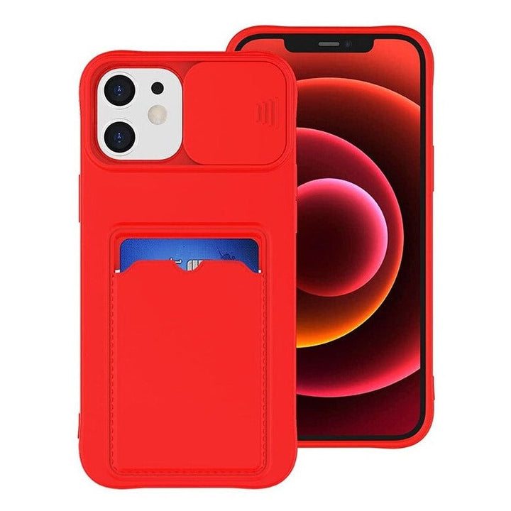 Silikon Wallet/Kartenhalter + Kamera Schutz Hülle/Case für iPhone 16, 15-Serie | ZITOCASES®