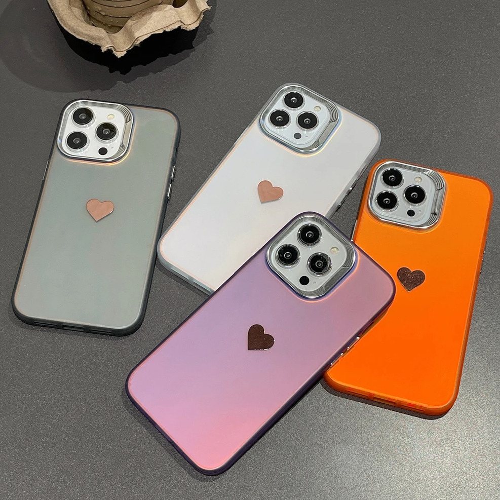 Hochglanz/Laser Herz Motiv Hülle/Case für iPhone 16-Serie | ZITOCASES®