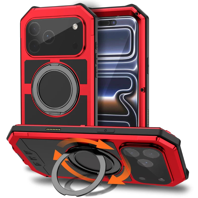 Verschraubbare 360° MagSafe/Magnet Aluminium Outdoor Vollschutz Hülle/Case für iPhone 17 Pro, 17 Pro Max | ZITOCASES®