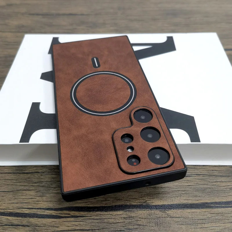 Kunstleder/Wildleder MagSafe/Magnet Hülle/Case für Samsung Galaxy S26, S26 Plus, S26 Ultra | ZITOCASES®