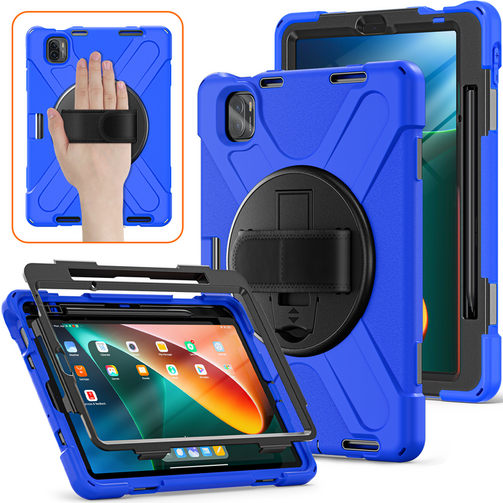 Dreiteilige Outdoor/Airbag Soft Hülle/Case inkl. Gurt für Xiaomi Pad 7, 7 Pro, 6, 6 Pro 5, 5 Pro, Redmi Pad | ZITOCASES®