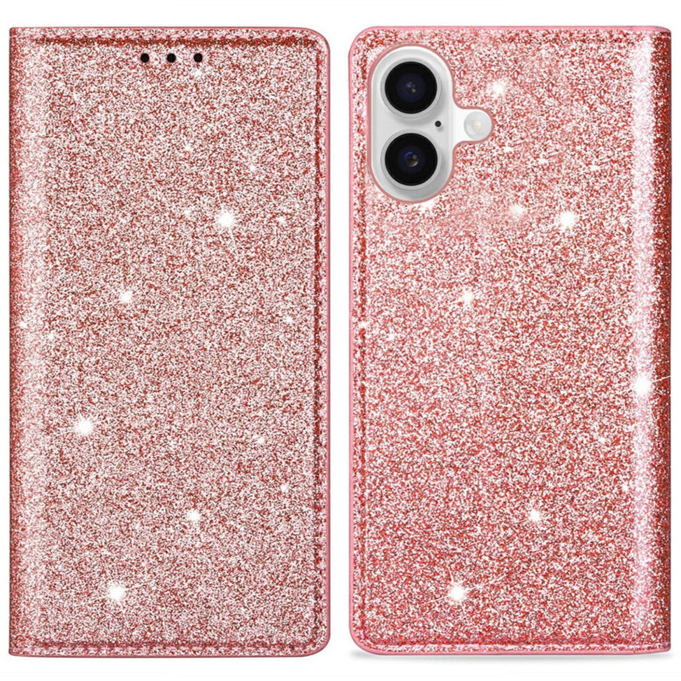 Glitzer Kunstleder Klapp Hülle/Flip Case für iPhone 17 | ZITOCASES®