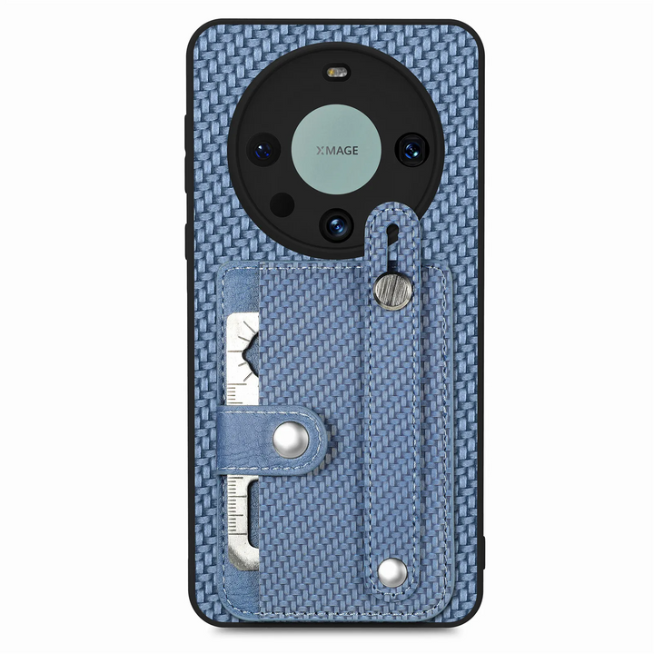 Kunstleder/Carbon Optik Kartenfach Hülle/Case für Huawei Nova-Serie | ZITOCASES®