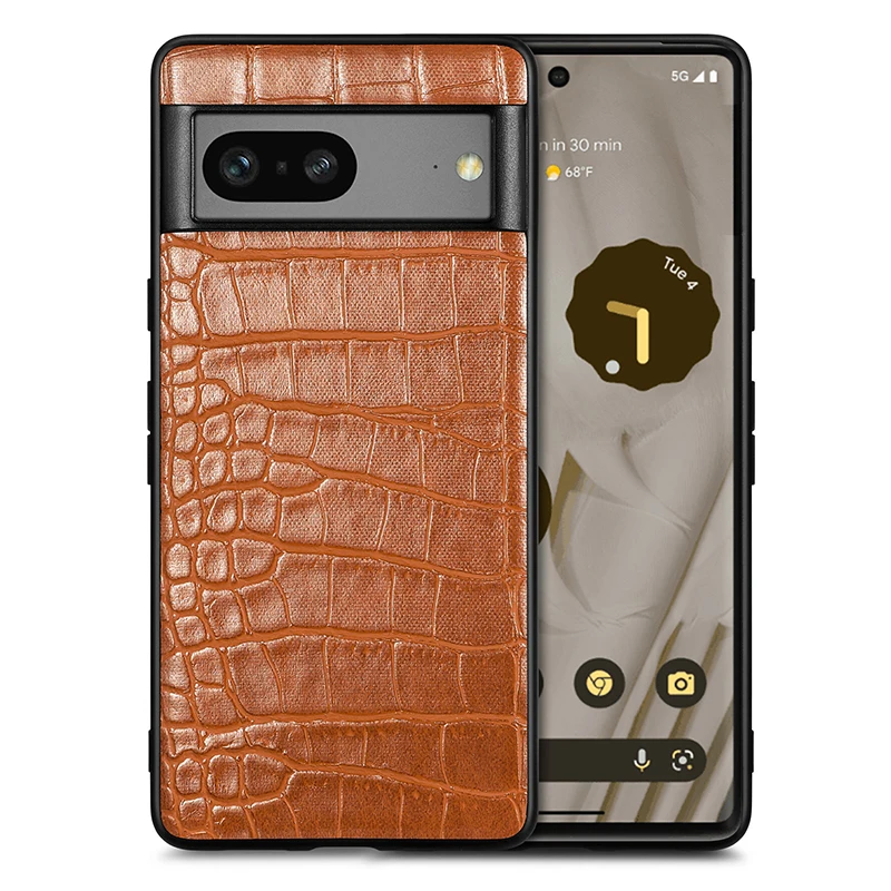 Krokodil-Leder Optik Silikon Hülle/Case verschiedene Farben für Google Pixel 9, 9 Pro, 9 Pro XL, 9A, 8, 8 Pro, 8A, 7, 7 Pro, 7A, 6, 6A, 6 Pro, 5, 4, 4 XL, 4A, 3, 3 Xl, 3A, 3A XL | ZITOCASES®