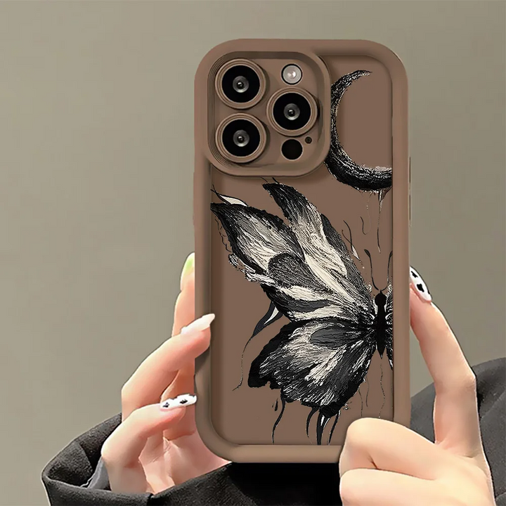 3D Schmetterling/Kunst Silikon Hülle/Case für iPhone 16, 15, 14-Serie | ZITOCASES®