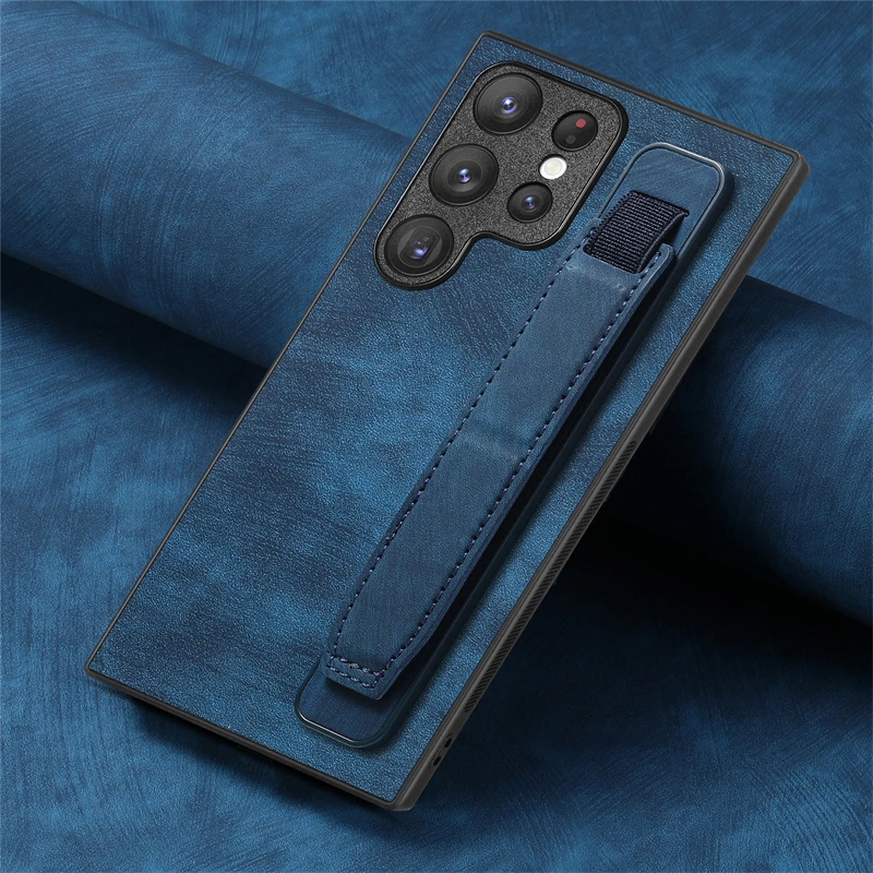 Elegante Kunstleder Hülle/Case mit Halteband für Samsung Galaxy S24, S24 Plus, S24 Ultra, S24 FE, S23 FE, S23, S23 Plus, S23 Ultra, S22, S22 Plus, S22 Ultra, S21 FE, S21, S21 Plus, S21 Ultra, S20, S20 Plus, S20 Ultra, S20 FE, S10 | ZITOCASES®