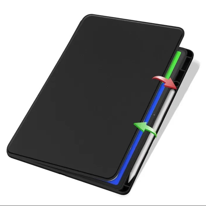 Transparente Kunstleder Hülle/Case inkl. Ständer/Auflage für Lenovo Idea Tab, Tab Plus, Tab Pro, Yoga Tab, Yoga Tab Plus, Tab K11, Tab K11e, Tab One, Tab K9, Tab M11, Legion Tab