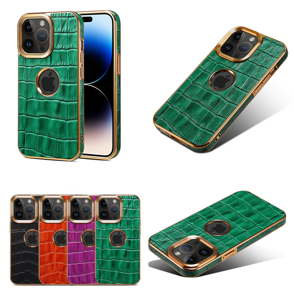 Gold/Krokodil-Leder Optik Hülle/Case für iPhone 16-Serie | ZITOCASES®