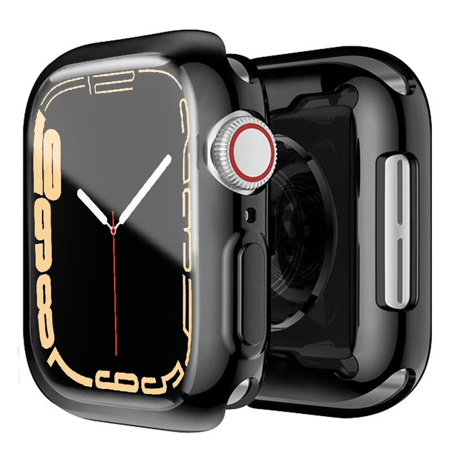 Transparente/Chrom Silikon Vollschutz Hülle/Case für alle Apple Watch Modelle (3) | ZITOCASES®