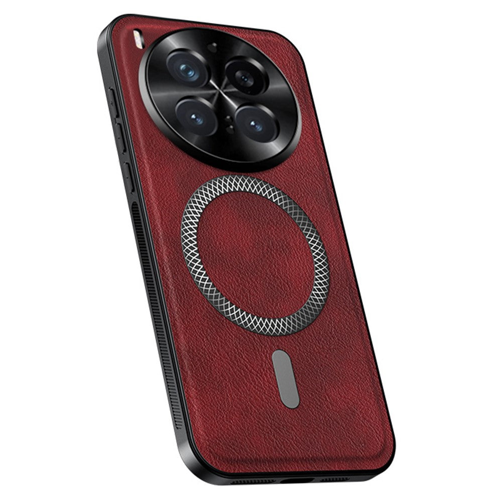 Elegante Kunstleder MagSafe/Magnet Hülle/Case für Vivo X300, X300 Pro