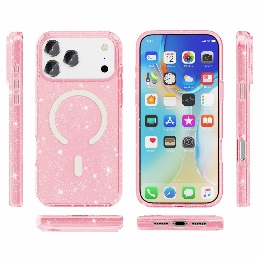 Bunte/Transparente Glitzer Silikon MagSafe/Magnet Hülle/Case für iPhone 18 Pro, 18 Pro Max | ZITOCASES®