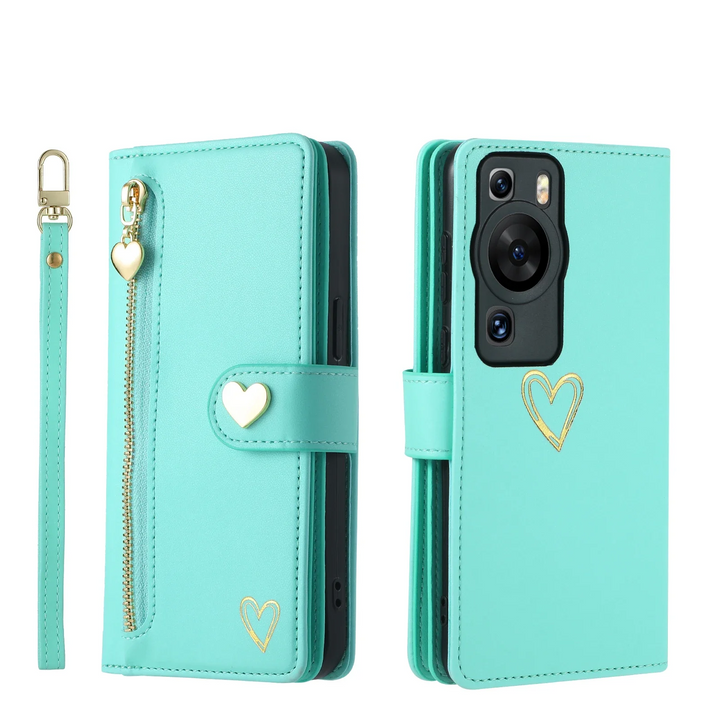 Kunstleder Brieftaschen/Herz Hülle/Case für Huawei Pura 70, 70 Pro, 70 Ultra, P60 Pro, P50, P50 Pro, P40, P40 Pro, P40 Lite, P30, P30 Lite, P30 Pro, P20, P20 Pro, P20 Lite, Mate 60 Pro, 50 Pro, 40 Pro, Nova 12s, 12i, 12 SE | ZITOCASES®