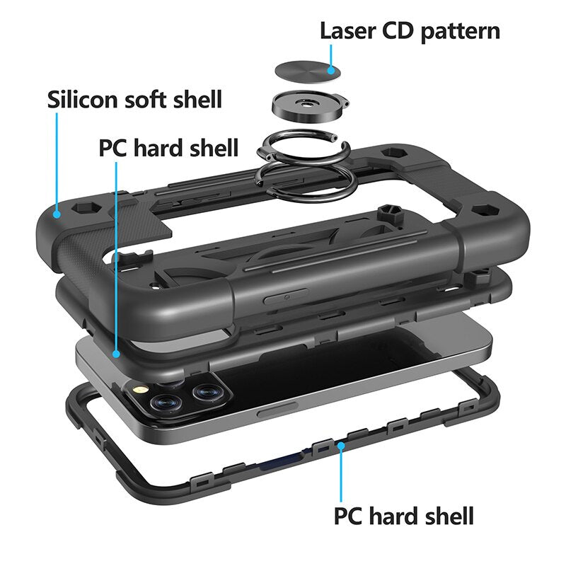 Extra dicke Airbag Silikon Outdoor Hülle/Case für iPhone 16, 15-Serie | ZITOCASES®