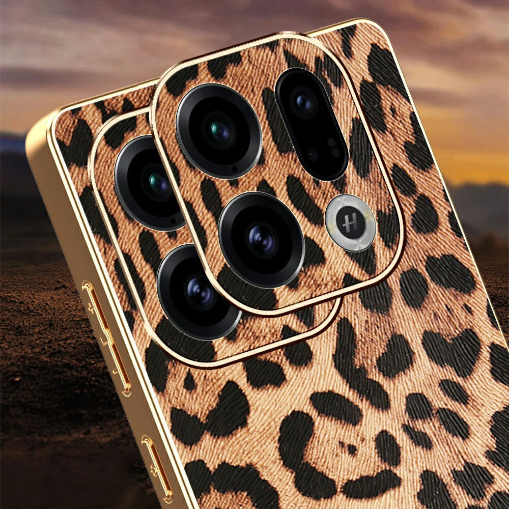 Kunstleder/Leopard Silikon Hülle/Case für Oppo Find X9, X9 Pro | ZITOCASES®