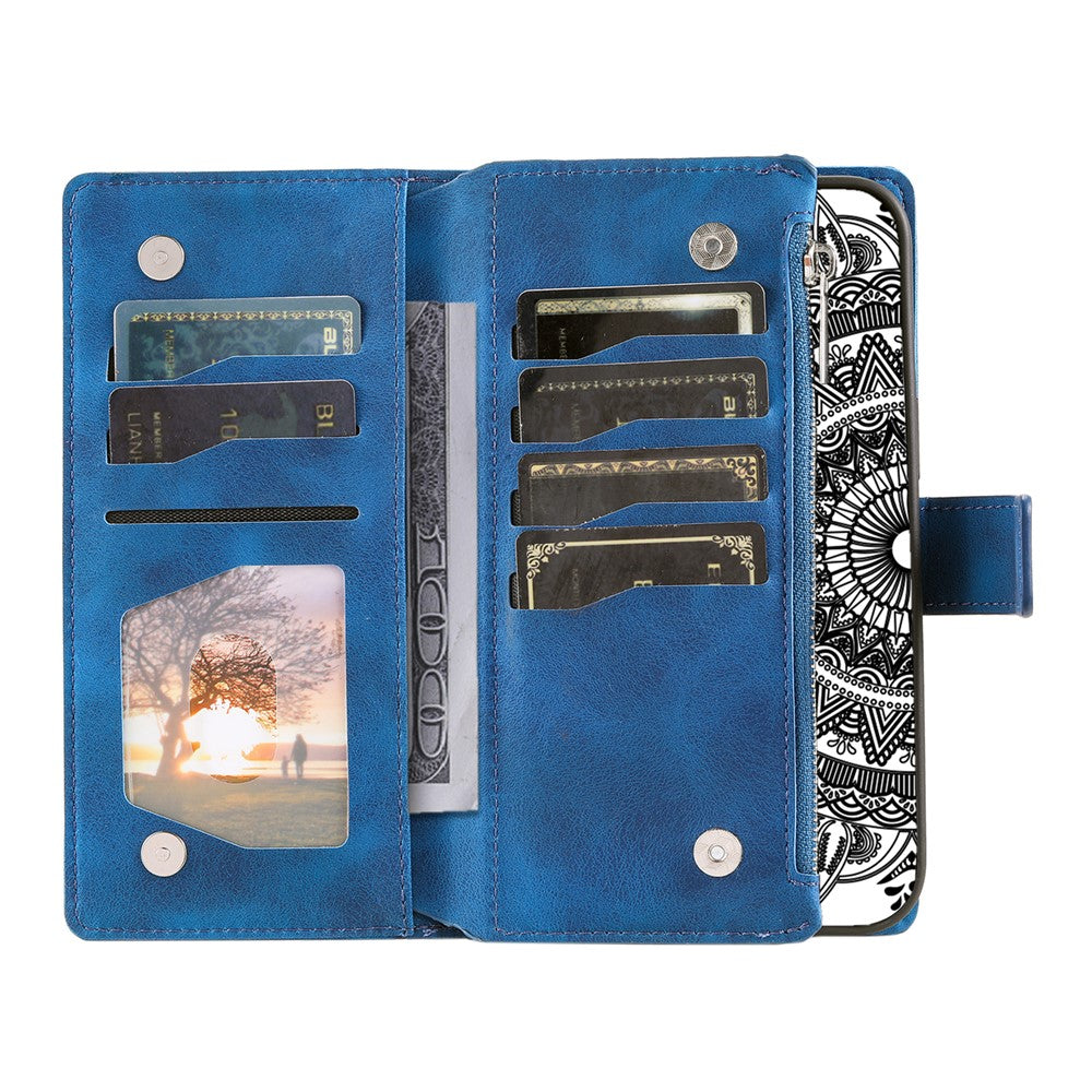 Mandala-Blumen Kunstleder Brieftaschen Hülle/Case für Nothing Phone (4a) Pro | ZITOCASES®