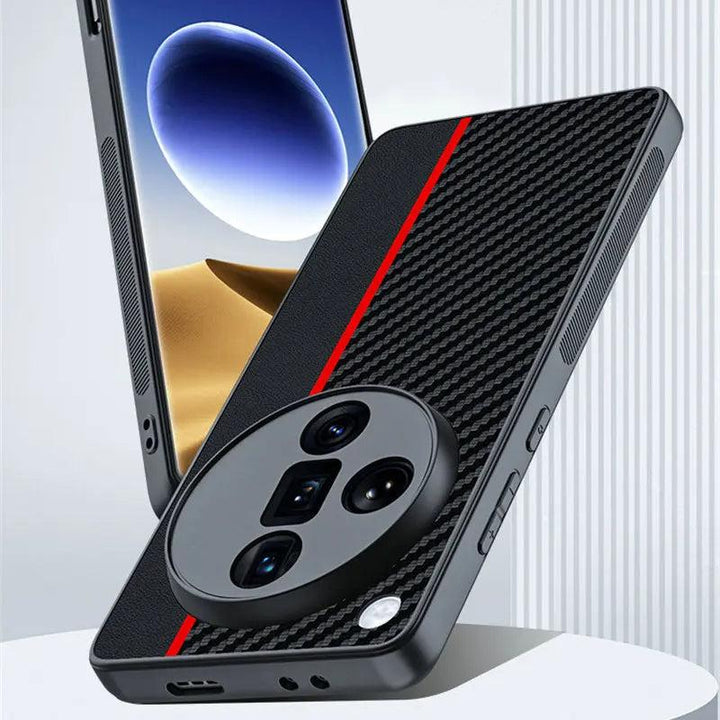 Carbon/Kunstleder Soft Hülle/Case für Oppo Reno 12, A-Serie | ZITOCASES®